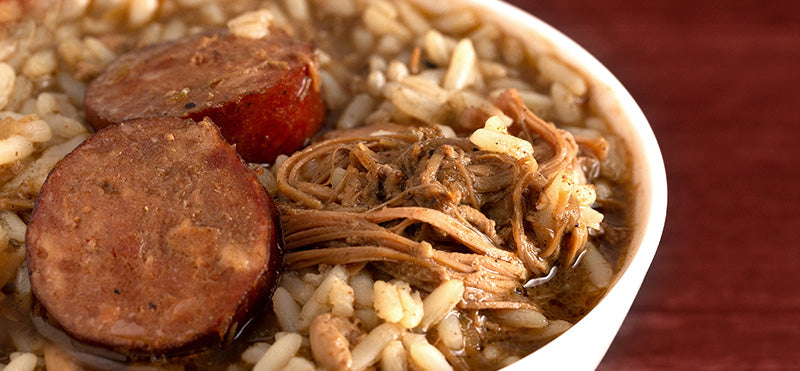 Sobras de pavo y Andouille Gumbo