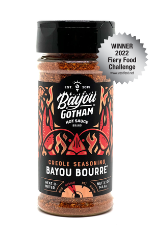 Condimento criollo BAYOU BOURRÉ y aderezo para barbacoa artesanal