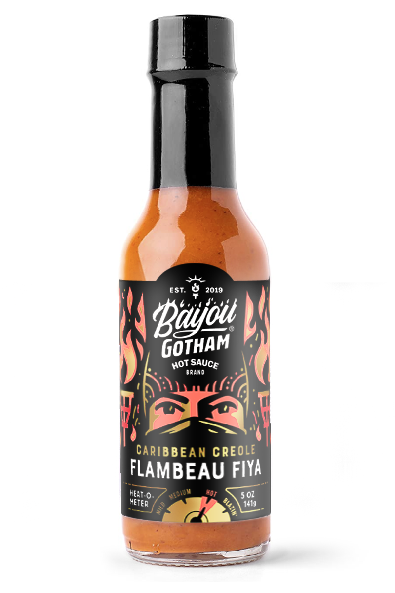 FLAMBEAU FIYA ™ Caribbean Creole  Bayou Gotham Tropic Hot Sauce – Bayou  Gotham ® Hot Sauce
